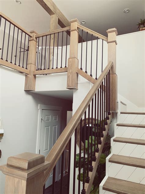 farmhouse stair railing ideas